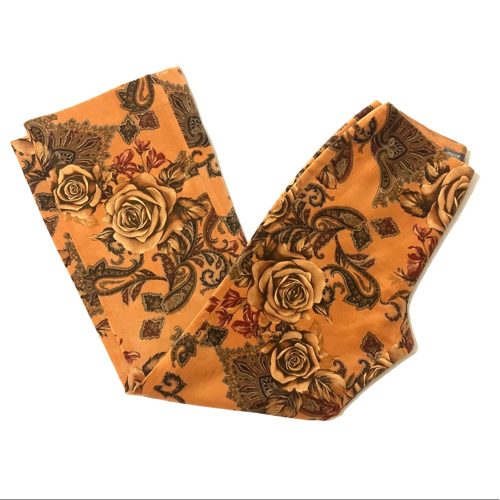 Muse Wide Leg Velvet Floral Pants